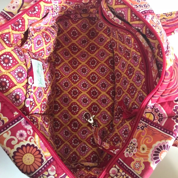 Vera Bradley Red Floral Medium Purse - Picture 4 of 5